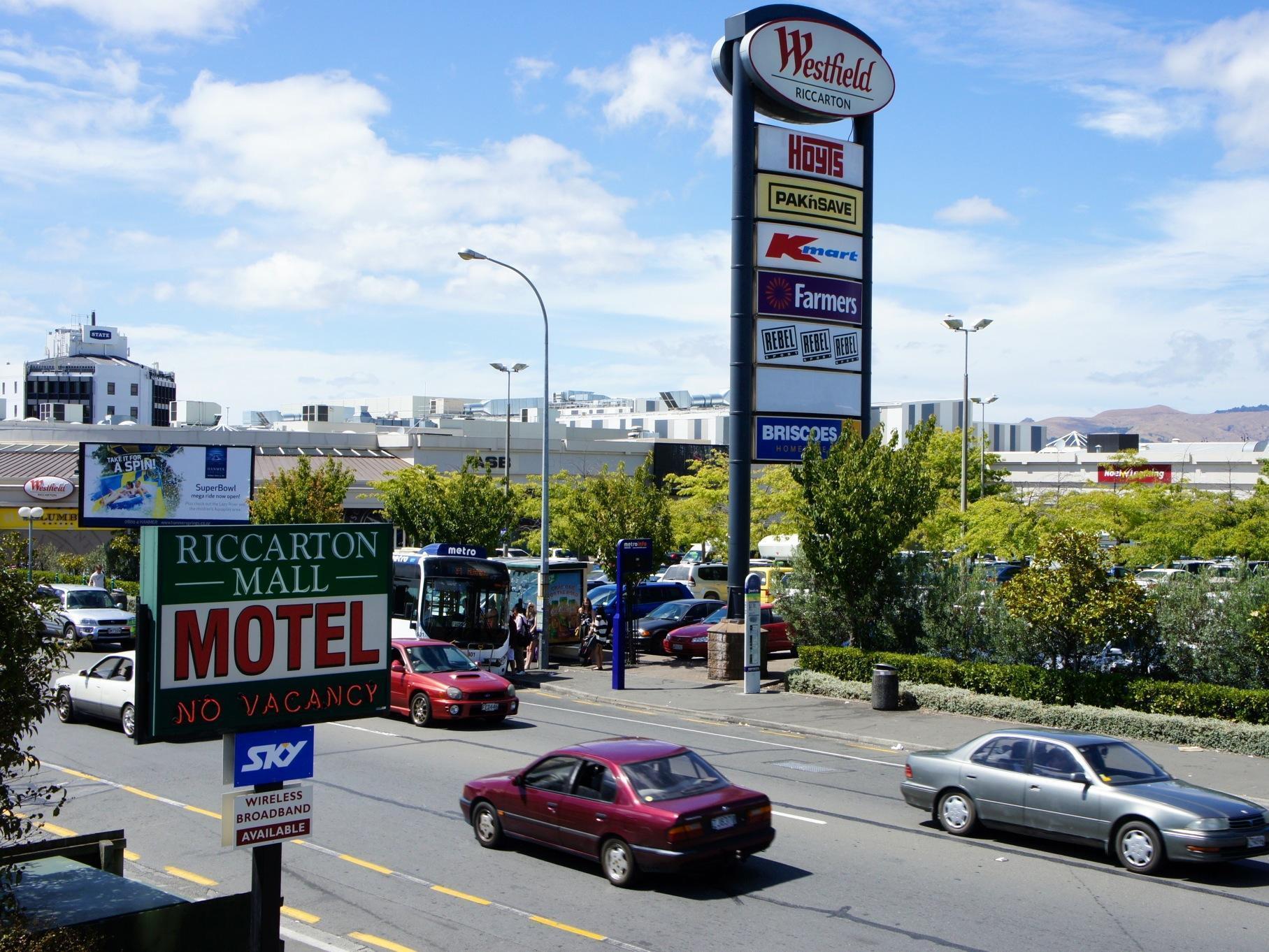 Riccarton Mall Motel Christchurch Esterno foto